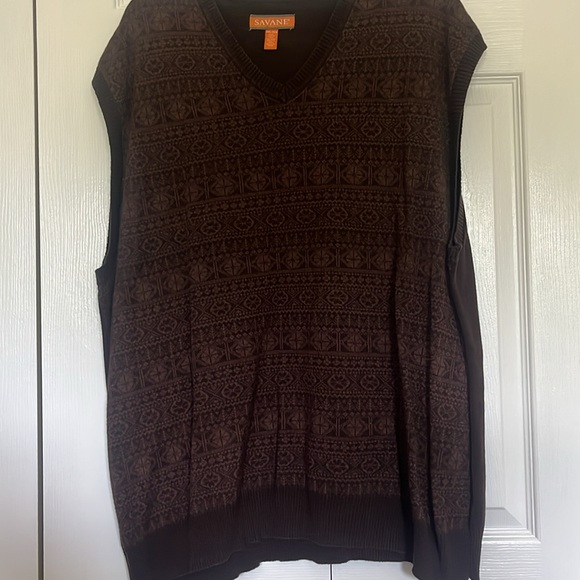 Savane Patterned Knit Vest - Picture 2 of 5